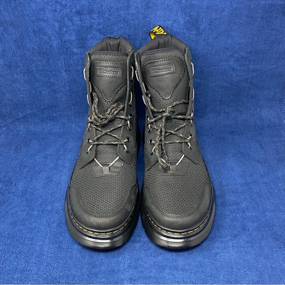 Dr. Martens lace up utility boots, tarik leather and nylon, black, mens US 11 - Picture 6 of 10
